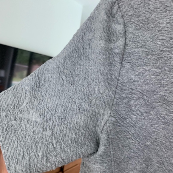 Ann Taylor Loft Grey textured blouse - Picture 3 of 3